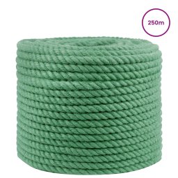 vidaXL Jute Touw 12 mm Groen 100% Tossa jute
