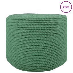 vidaXL Katoenen Touw 8 mm 25 m Groen 100% Katoen