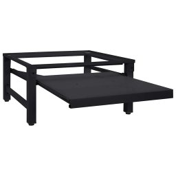 vidaXL Wasmachineverhoger Zwart 62 x 60,5 x 32,5 cm Staal