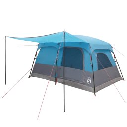 vidaXL Gezinstent 10-persoons Blauw Polyester en staal