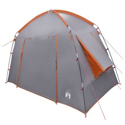 vidaXL Huisje Tent Grijs en Oranje 210 x 210 x 138 cm Polyester