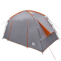 vidaXL Huisje Tent Grijs en Oranje 300 x 210 x 156 cm Polyester
