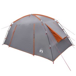 vidaXL Huisje Tent Grijs en Oranje 400 x 210 x 180 cm Polyester