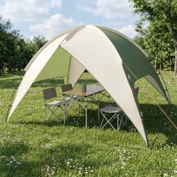 vidaXL Camping Tent met Regenhoes Waterdicht 4-persoons Groen
