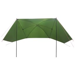 vidaXL Autotent 308 x 215 x 220 cm Groen Polyester en staal