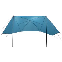 vidaXL Autotent 308 x 215 x 220 cm Blauw Polyester en staal