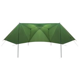 vidaXL Autotent 350 x 250 cm Groen Polyester en staal