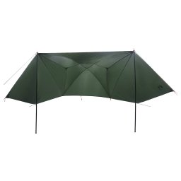 vidaXL Autotent 350 x 250 cm Legergroen Polyester en staal