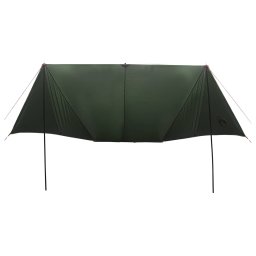 vidaXL Voertuig luifel met dak Leger groen 518 x 580 x 215 cm