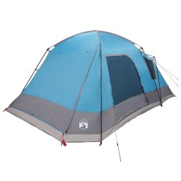 vidaXL Huisje Tent met dak Blauw 12-Persoons Polyester en staal