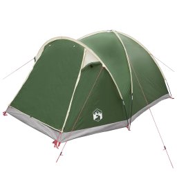 vidaXL Huisje Tent met dak Groen 4-persoons Polyester en staal