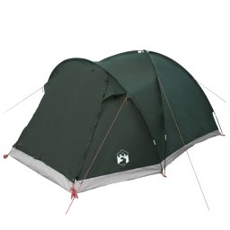 vidaXL Huisje Tent met dak Leger groen 4-persoons Polyester en staal