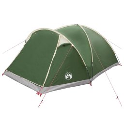 vidaXL Huisje Tent met dak Groen 6-persoons Polyester en staal