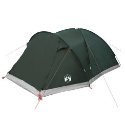 vidaXL Huisje Tent met dak Leger groen 6-persoons Polyester en staal