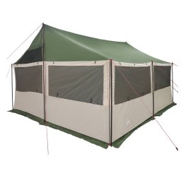 vidaXL Gezinstent met dak Groen 450 x 400 x 265 cm Polyester en staal