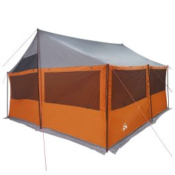 vidaXL Gezinstent met dak Grijs en Oranje 450 x 400 x 265 cm