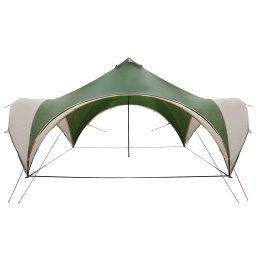 vidaXL Partytent met dak Groen 500 x 500 x 350 cm Polyester en staal