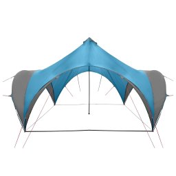 vidaXL Partytent met dak Blauw 400 x 400 x 320 cm Polyester en staal