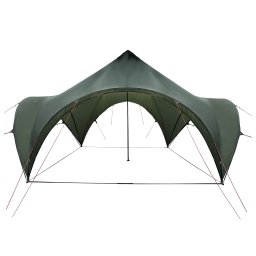 vidaXL Partytent 400 x 400 x 320 cm Leger groen Polyester en staal