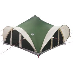 vidaXL Tipi Tent met dak Groen 18-Persoon Polyester en staal