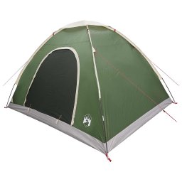 vidaXL Kamperen tent 4-persoons Groen 185T Polyester met PU coating