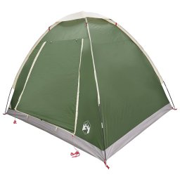 vidaXL Kamperen tent 2-persoons Groen Polyester en staal