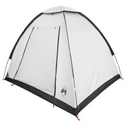 vidaXL Kamperen tent 2-persoons Wit Blackout Polyester en staal