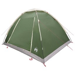 vidaXL Kamperen tent 4-persoons Groen Polyester en staal