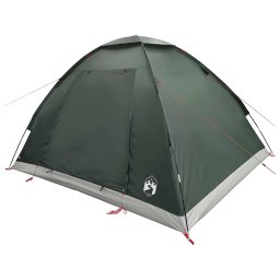 vidaXL Kamperen tent 4-persoons Legergroen Polyester en staal