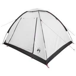 vidaXL Kamperen tent 4-persoons Wit Blackout Polyester en staal