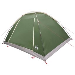 vidaXL Kamperen tent 6-persoons Groen Polyester en staal
