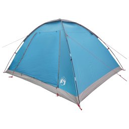 vidaXL Kamperen tent 6-persoons Blauw Polyester en staal