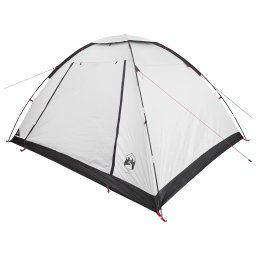 vidaXL Kamperen tent 6-persoons Wit Blackout Polyester en staal