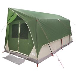 vidaXL Tunneltent met dak Groen 8-persoons Polyester en staal