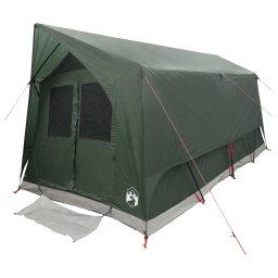 vidaXL Tunneltent met dak Leger groen 8-persoons Polyester en staal