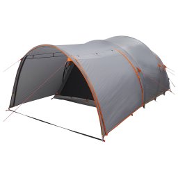 vidaXL Tunneltent 370 x 275 x 210 cm Grijs en Oranje
