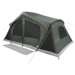 vidaXL Huisje Tent Legergroen 480 x 273 x 205 cm Polyester en staal
