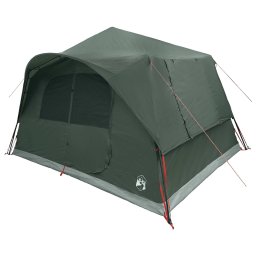 vidaXL Directe Tent Legergroen 365 x 380 x 200 cm Polyester en staal