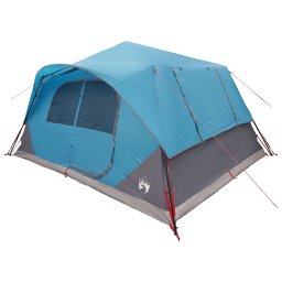 vidaXL Directe Tent 10-persoons Blauw Polyester en staal