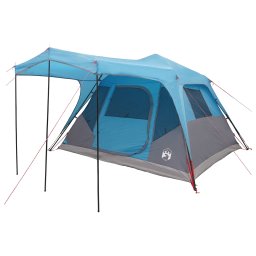 vidaXL Gezinstent met dak Blauw 305 x 275 x 190 cm Polyester en staal