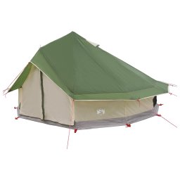 vidaXL Tipi Tent 18-persoons Groen Polyester en staal