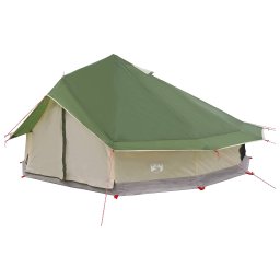 vidaXL Tipi Tent 20-persoons Groen Polyester en staal