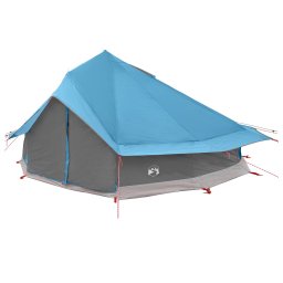 vidaXL Tipi Tent 20-persoons Blauw Polyester en staal