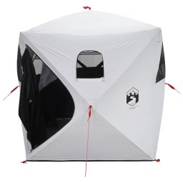 vidaXL Jacht Tent Wit Blackout 143 x 143 x 165 cm Polyester en staal