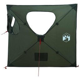 vidaXL Jacht Tent 145 x 145 x 150 cm Legergroen Polyester en staal
