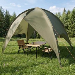 vidaXL Camping Tent met Regenhoes Waterdicht 4-persoons Olijfgroen