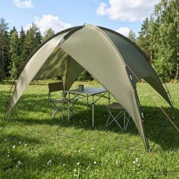 vidaXL Camping Tent met Regenhoes Waterdicht 4-persoons Olijfgroen