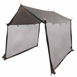 vidaXL Campingzeil met gaaswanden 270 x 210 x 210 cm Bruin Grijs