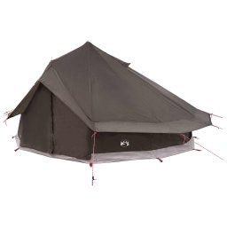 vidaXL Tipi Tent 18-persoons Bruin Grijs Polyester en staal