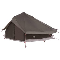 vidaXL Tipi Tent 20-persoons Bruin Grijs Polyester en staal